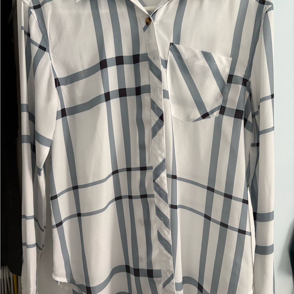 Stylish Plaid Button-Up Shirt